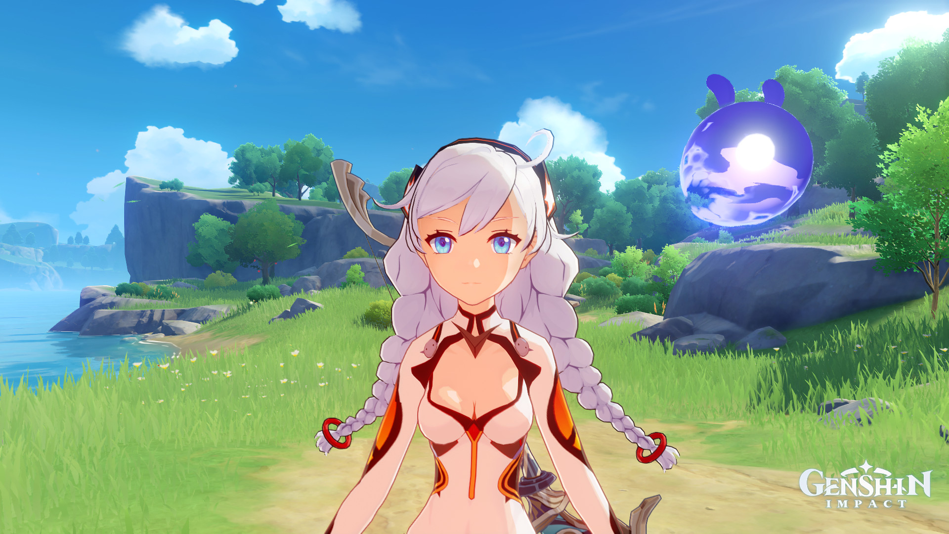 White Comet as Amber Mod for Genshin Impact