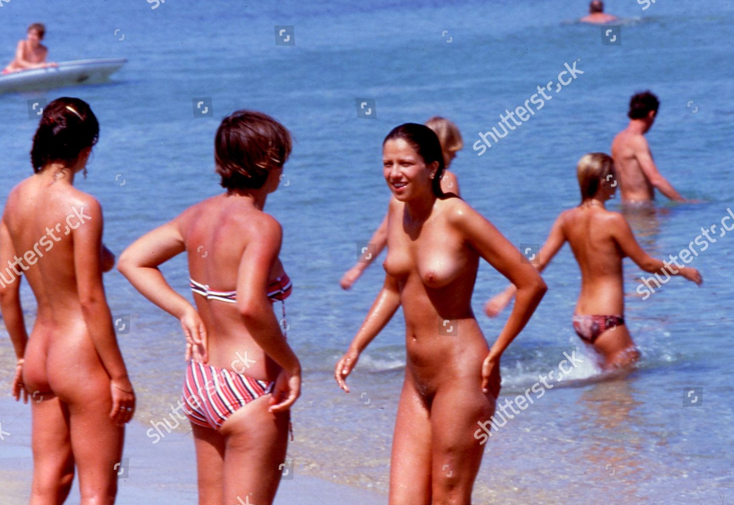Nude Women On Beach Editorial Stock Photo
