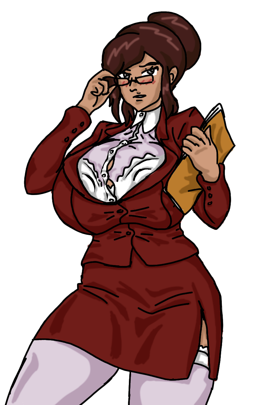 Principal Mrs Sarah Monroe from mnf posing below by starvok on Newgrounds