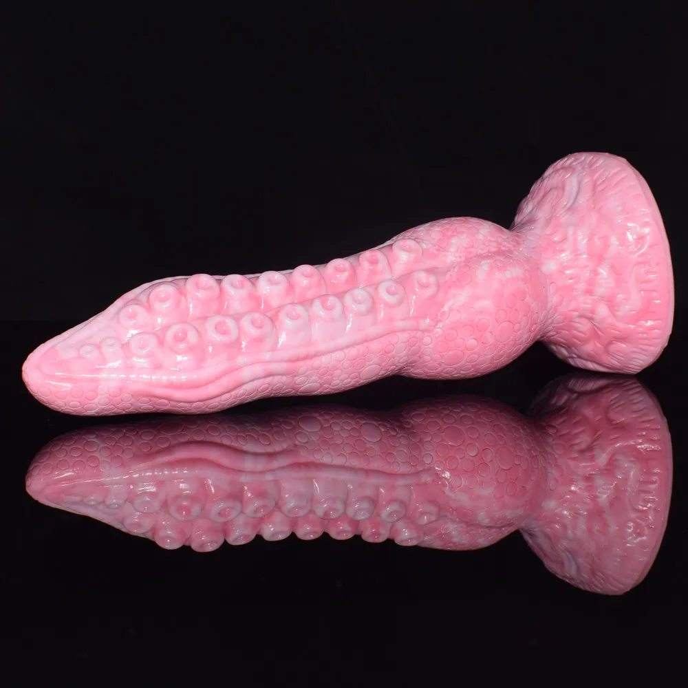 Nnsx Hot Koop Weird Tentakel 22Cm Midden Size Zee Dier Dildo Zachte Siliconen Sex Toy Erotische Octopus Dildo Voor vrouwen