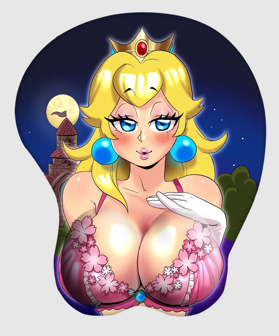 3D mousepad- Princess Peach moonlight