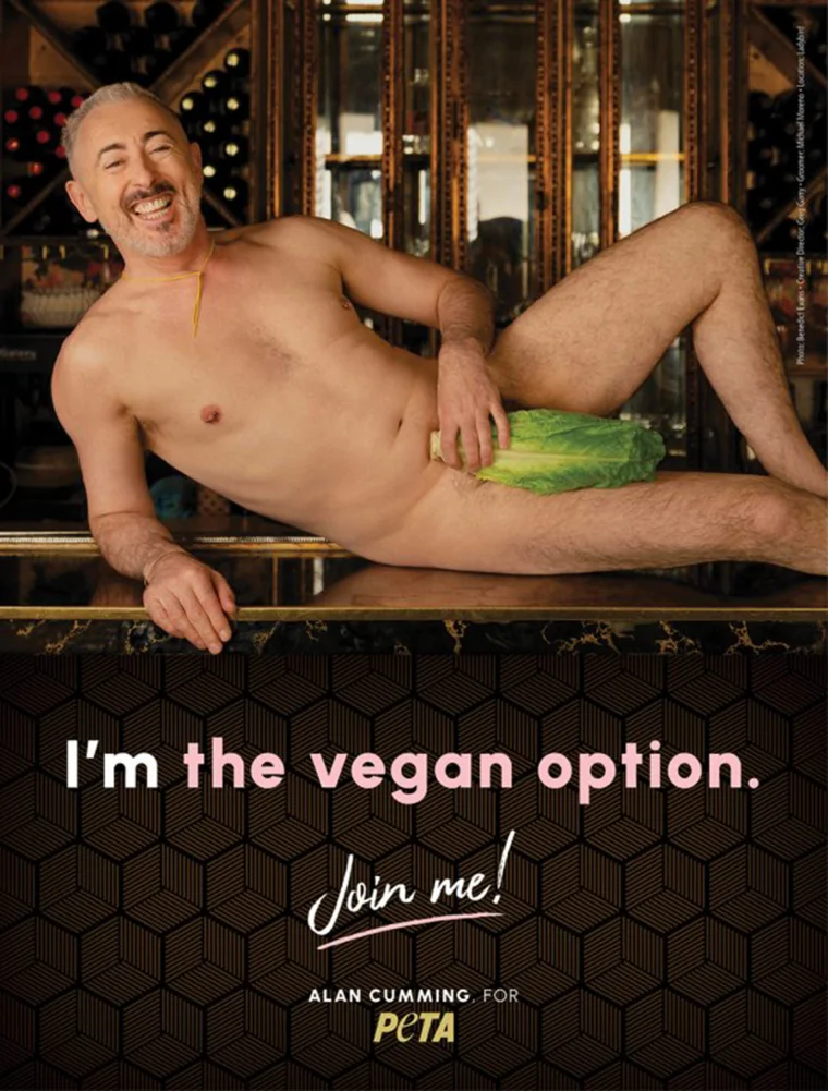 Alan Cumming Goes Nude for New PETA Ad