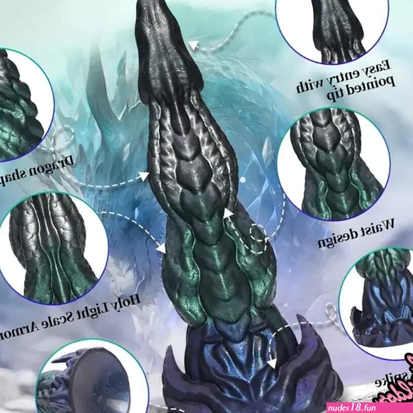 8.46in Dragon Monster Creature Silicone Soft Easy Entry Large Dildo