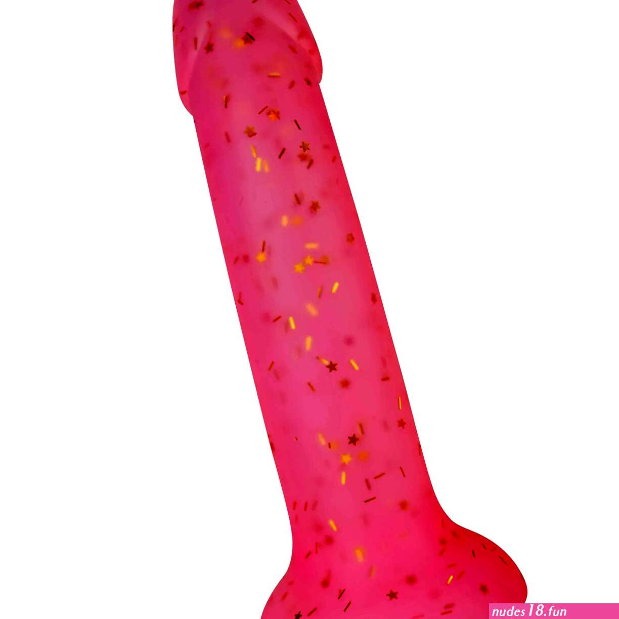 Baseks Pink Starry Siliconen Dildo 18 cm