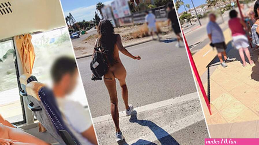 Naked Public Bus Ride and Walk Embarrassed ENF