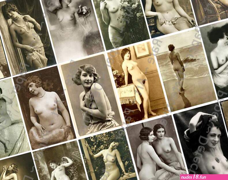 Vintage Naughty Nude Clip Art Tags for Risqué Junk Journal Collage C