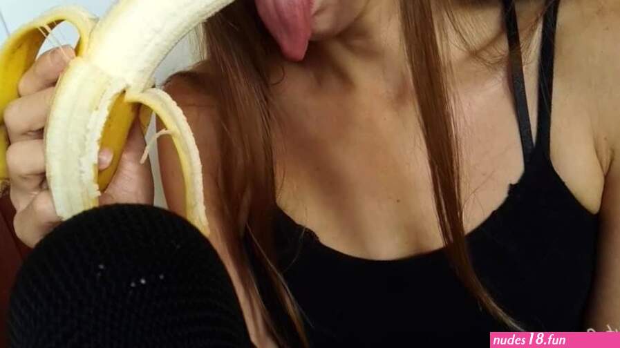 Banana blowjob ASMR food fetish