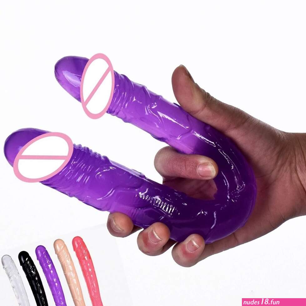 44cm Soft Jelly Double Headed Long Dildo Anal Plug Anus Vagin Massage Sex Toys