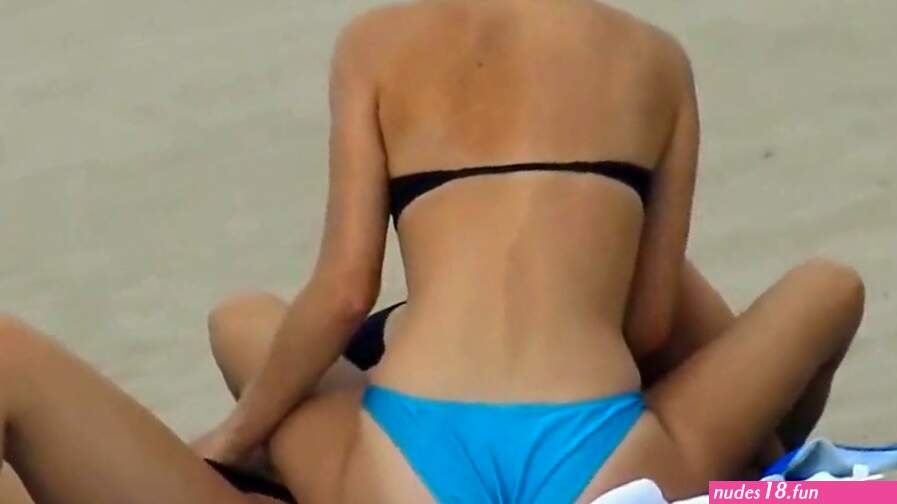 Lesbian couple caught fingering each other at public beach