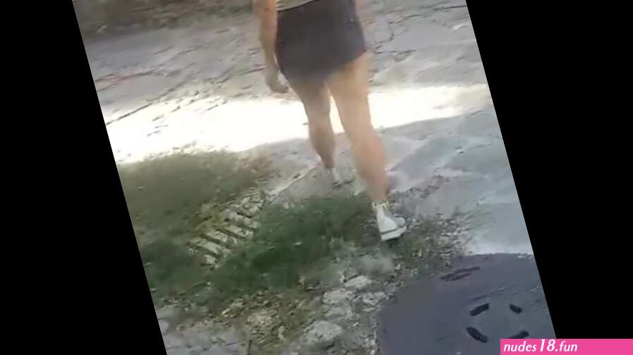 Risky Walking Outside underskirt and Squirting in Public Toilet