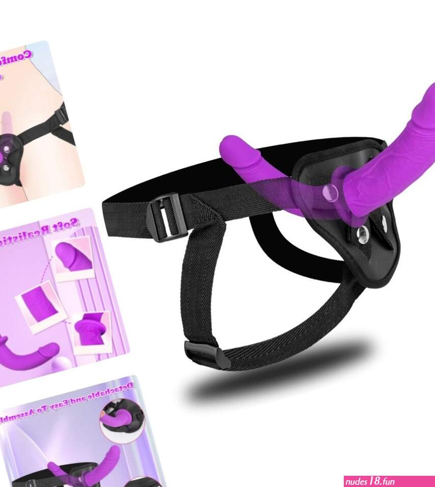 Silicone Double-Ended Dildo with Hands-Free Strap-on Harness