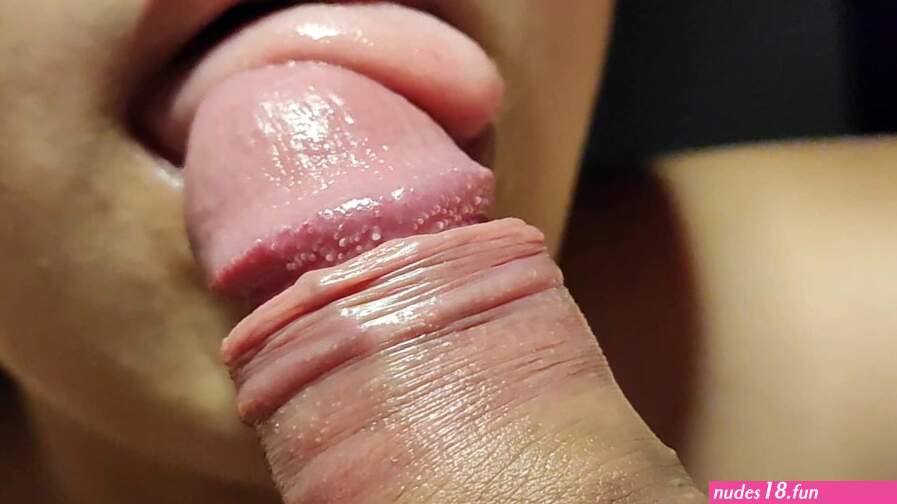 SUPER CLOSE UP: Sloppy Licking and Sucking FORESKIN! Slow BLOWJOB ASMR with HOT CUM TWICE in MOUTH!