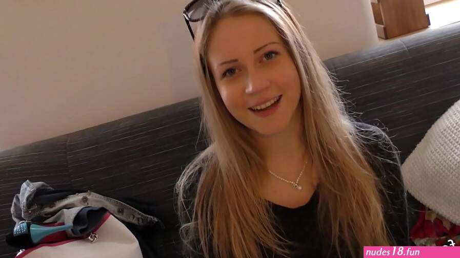 spinner euro teen blonde nervous casting
