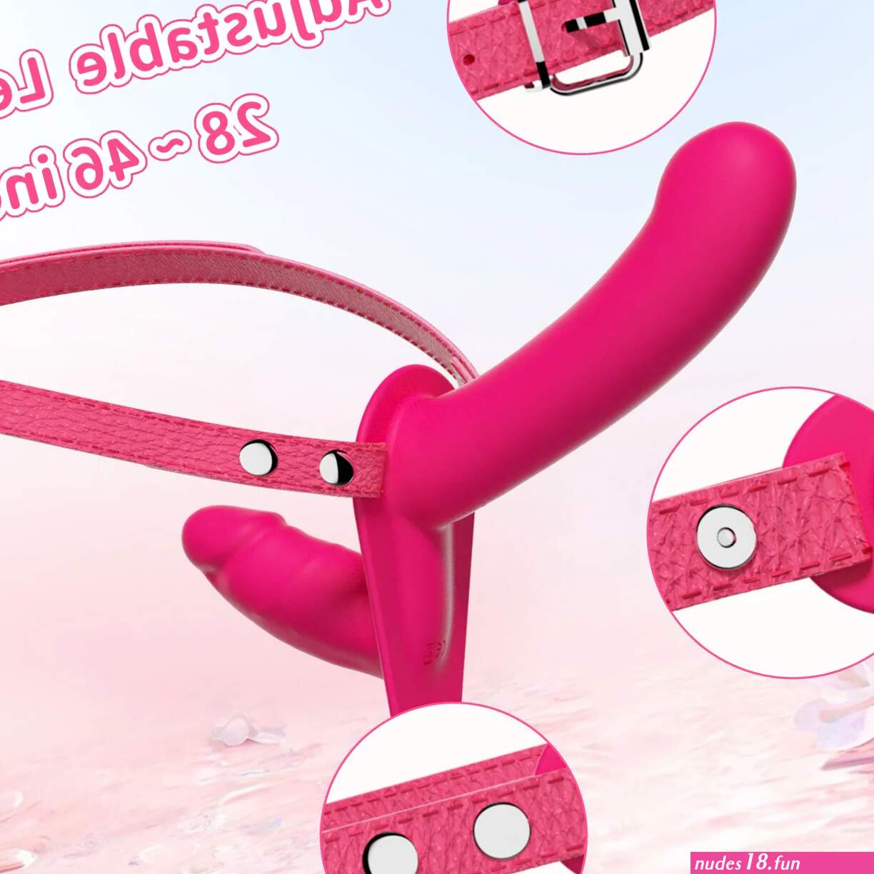 Remote Control Ultimate Lesbian Vibrating Strap on Dildo Double Penetr