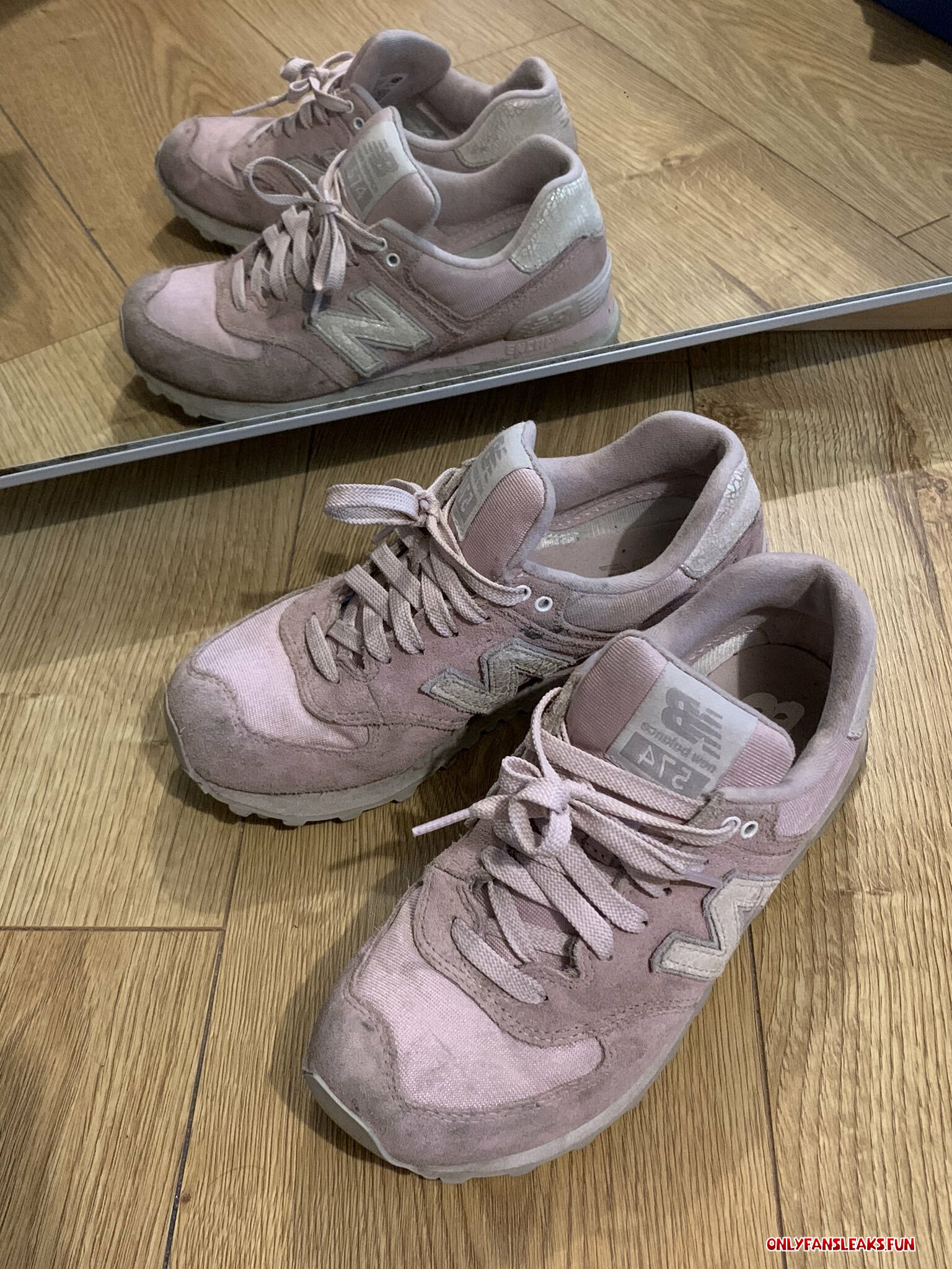 eva de vil dirty old worn sneakers