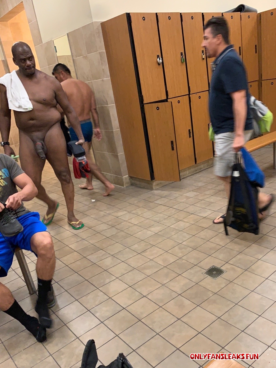 hung cocks in locker room