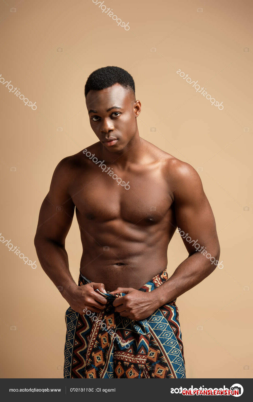 naked tribal man