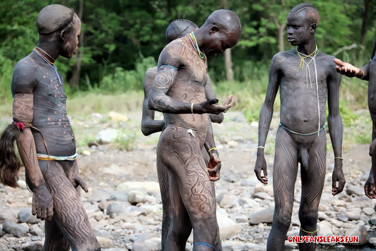 naked tribal man