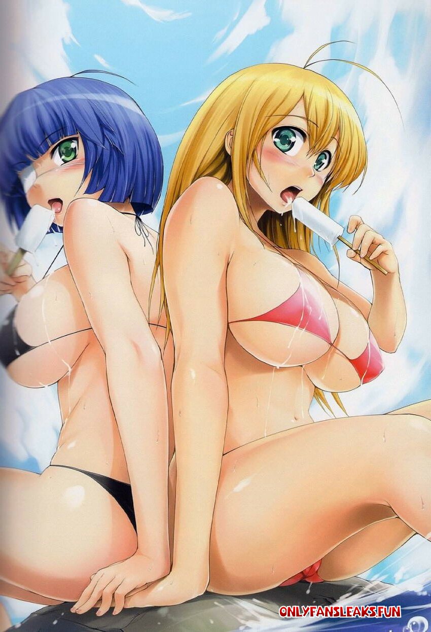 sexy hot nude anime babes in micro bikini