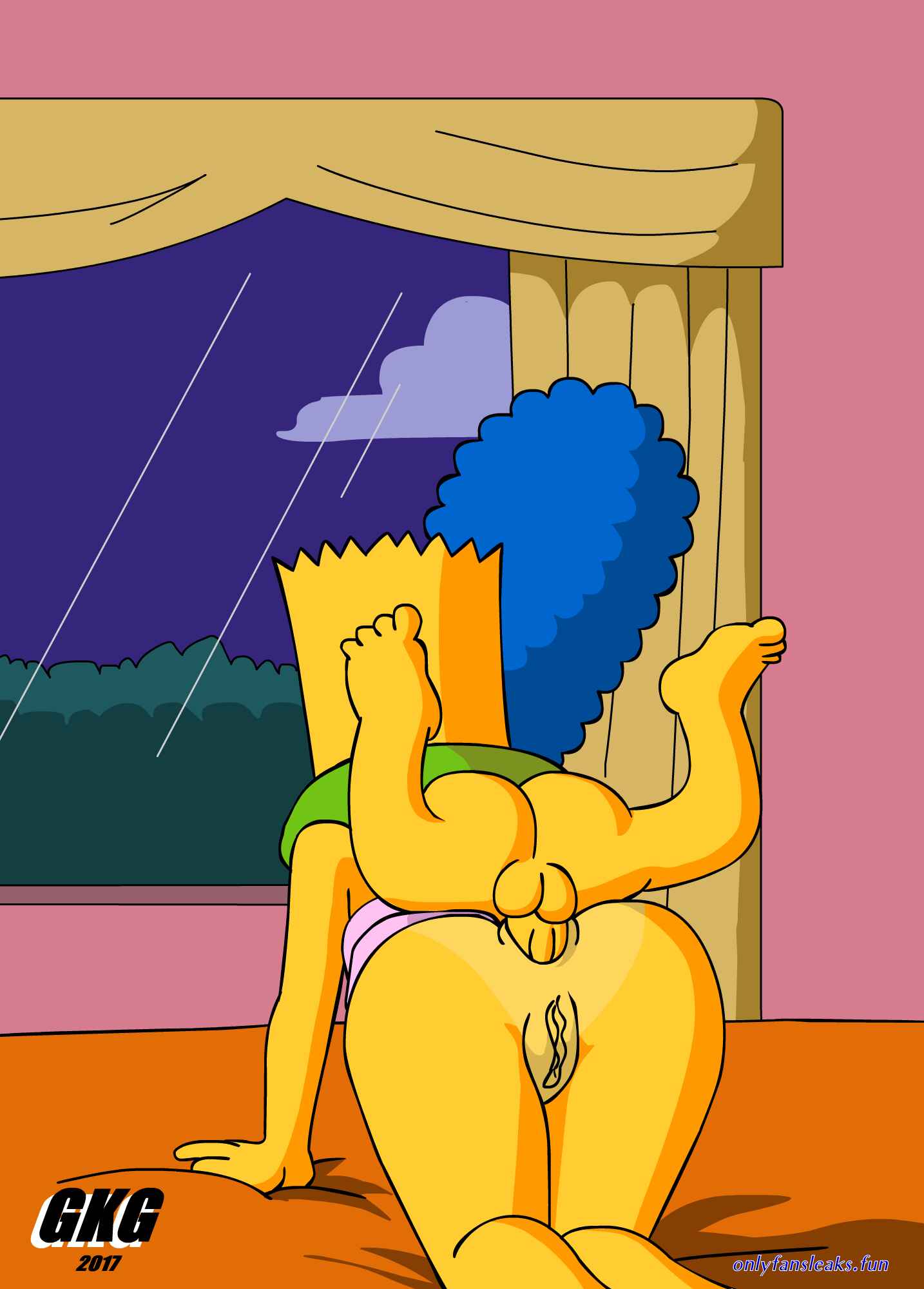 simpsons marge bart sex