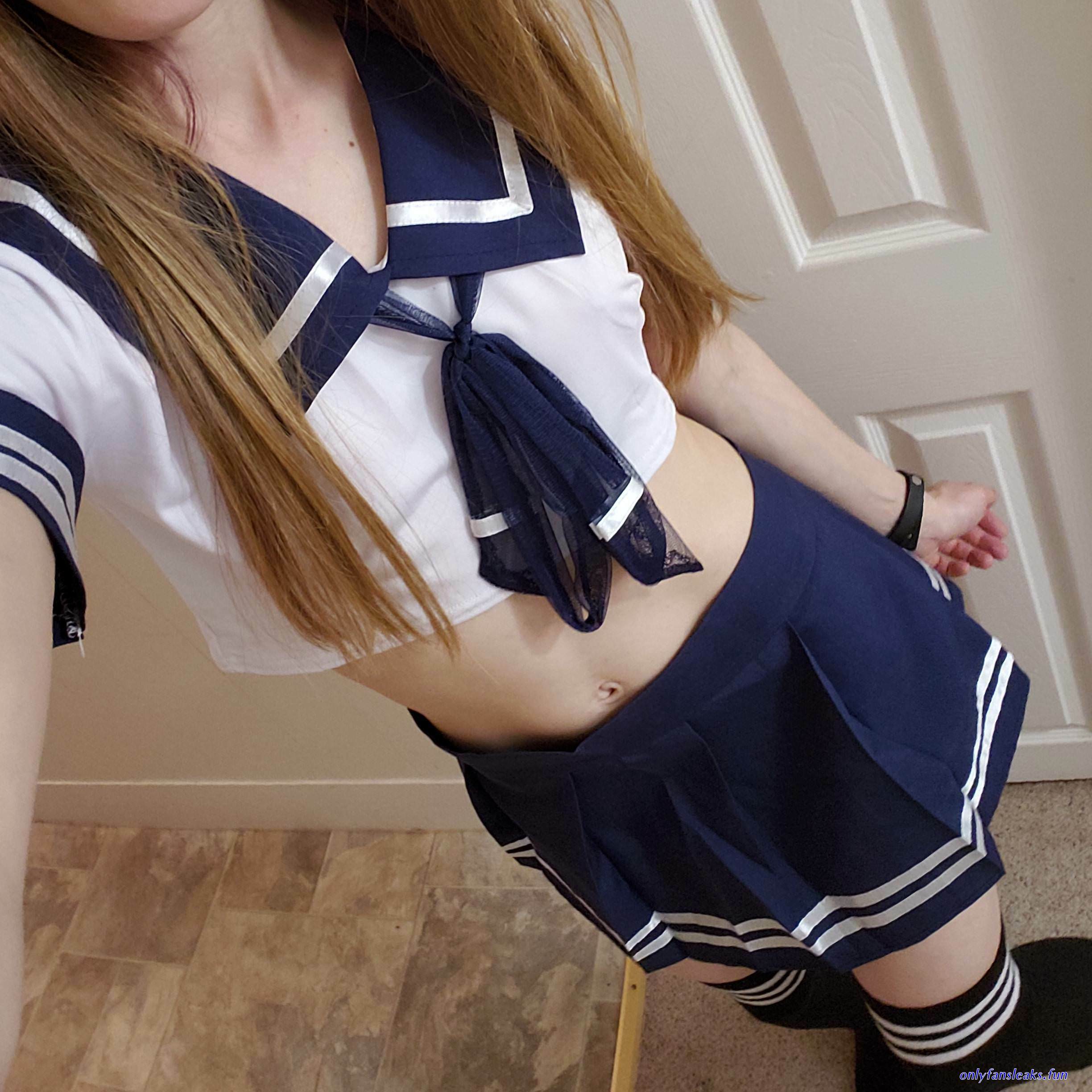 skinny japan school uniform fuck
