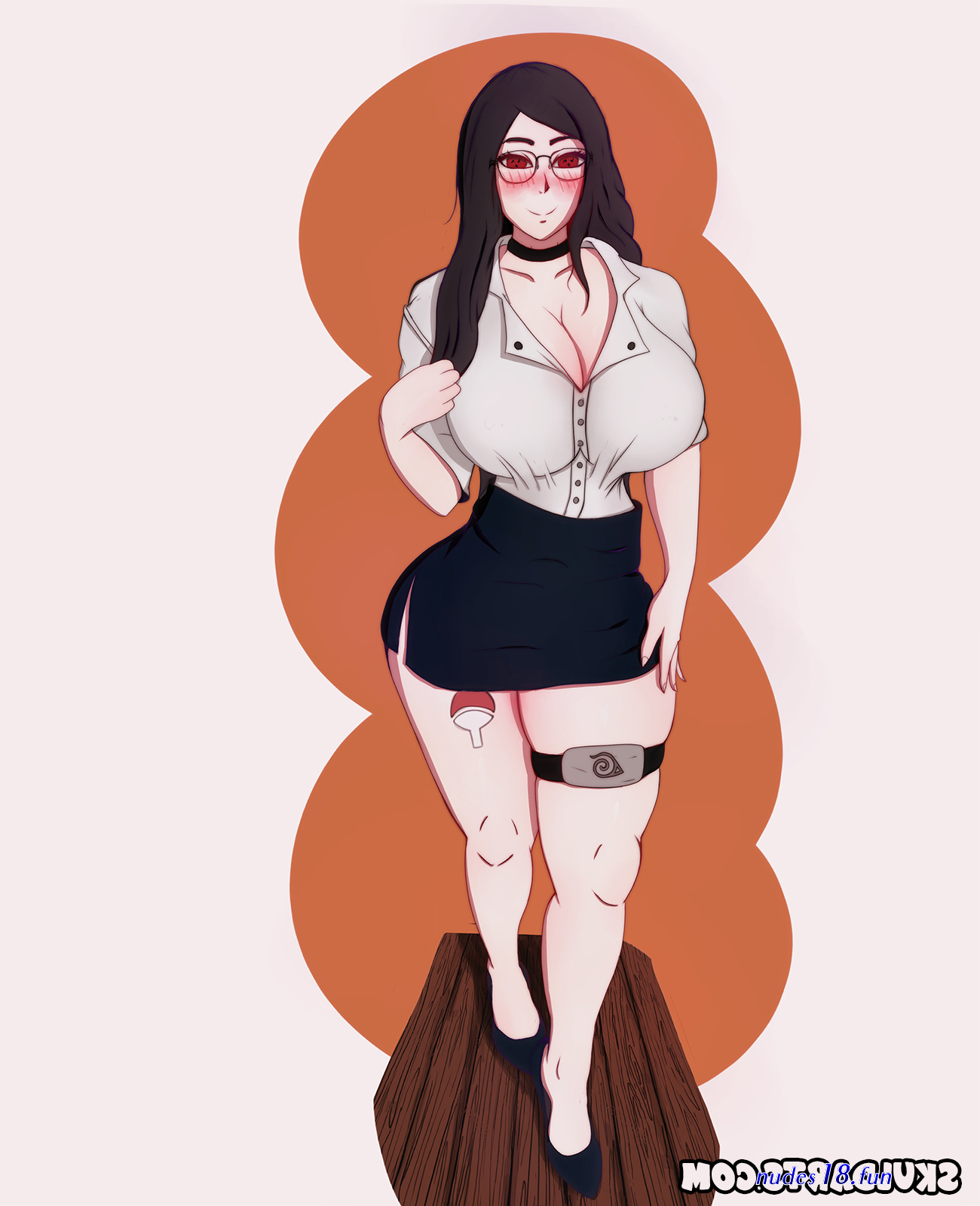 sarada sexy leg nude