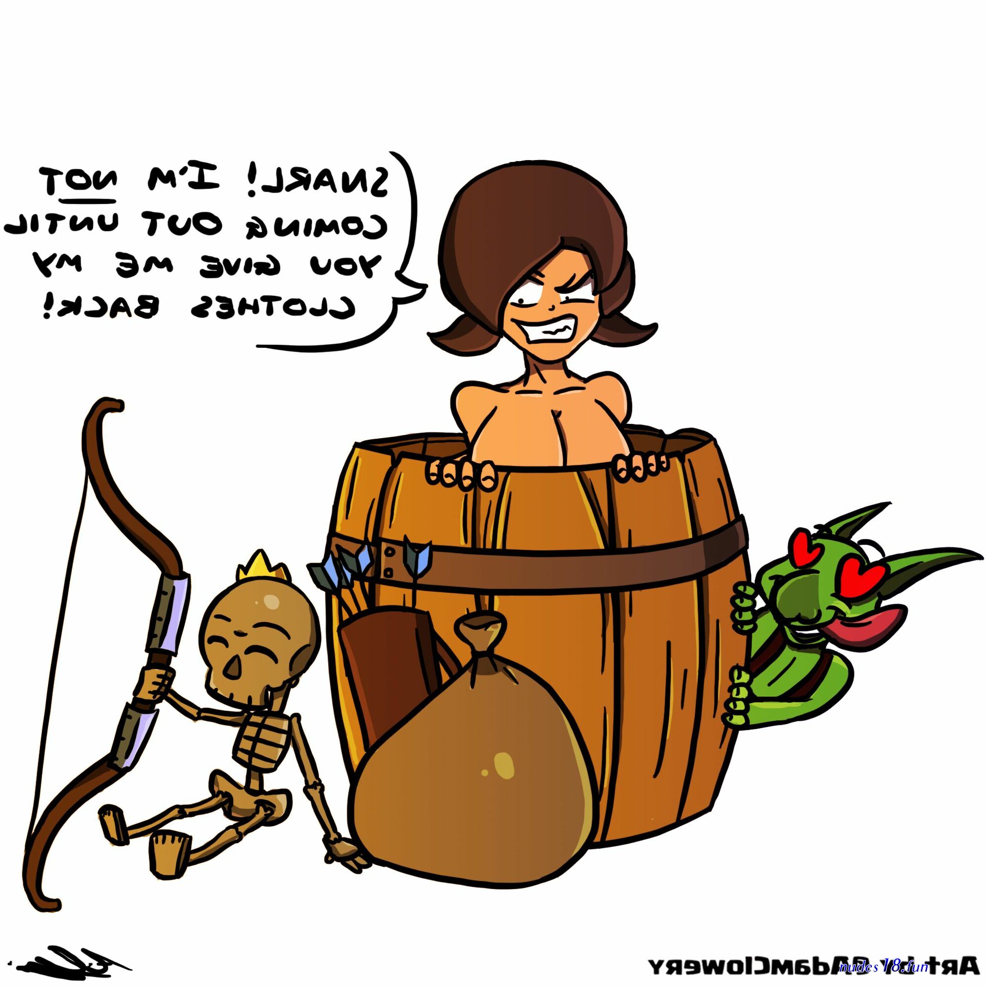 dibujos de chicas de clash royale desnudas