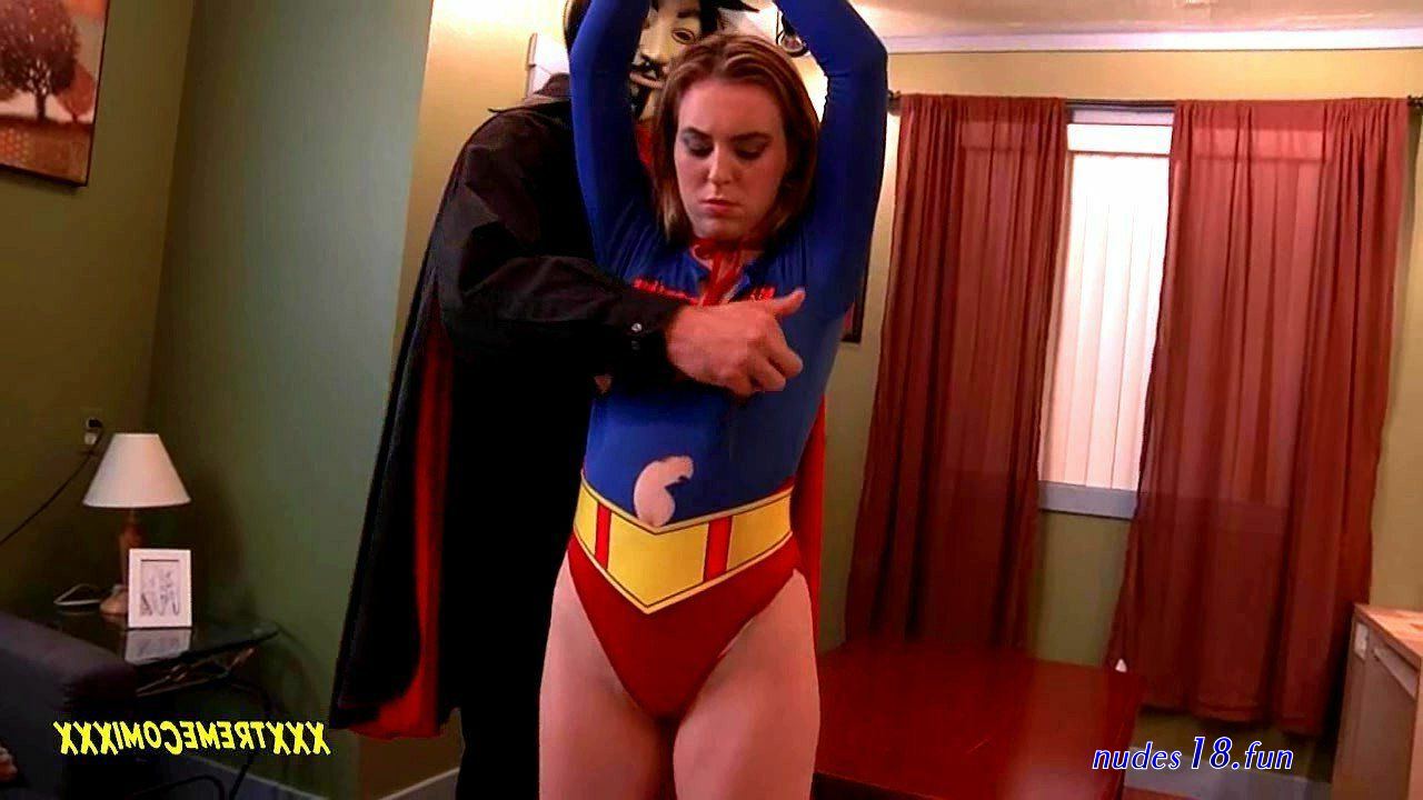 superheroine stripped nude in public