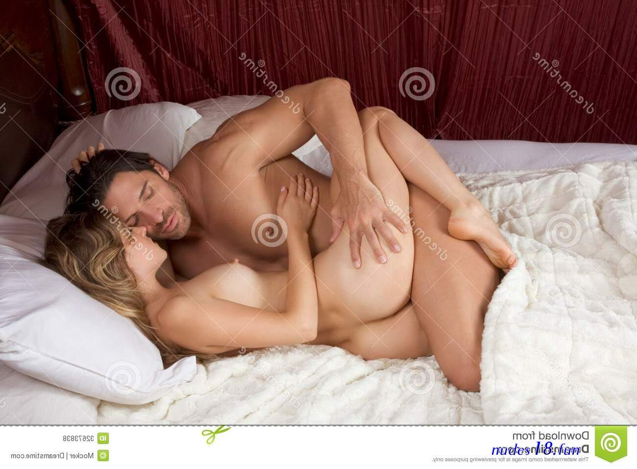 couple on bed naked