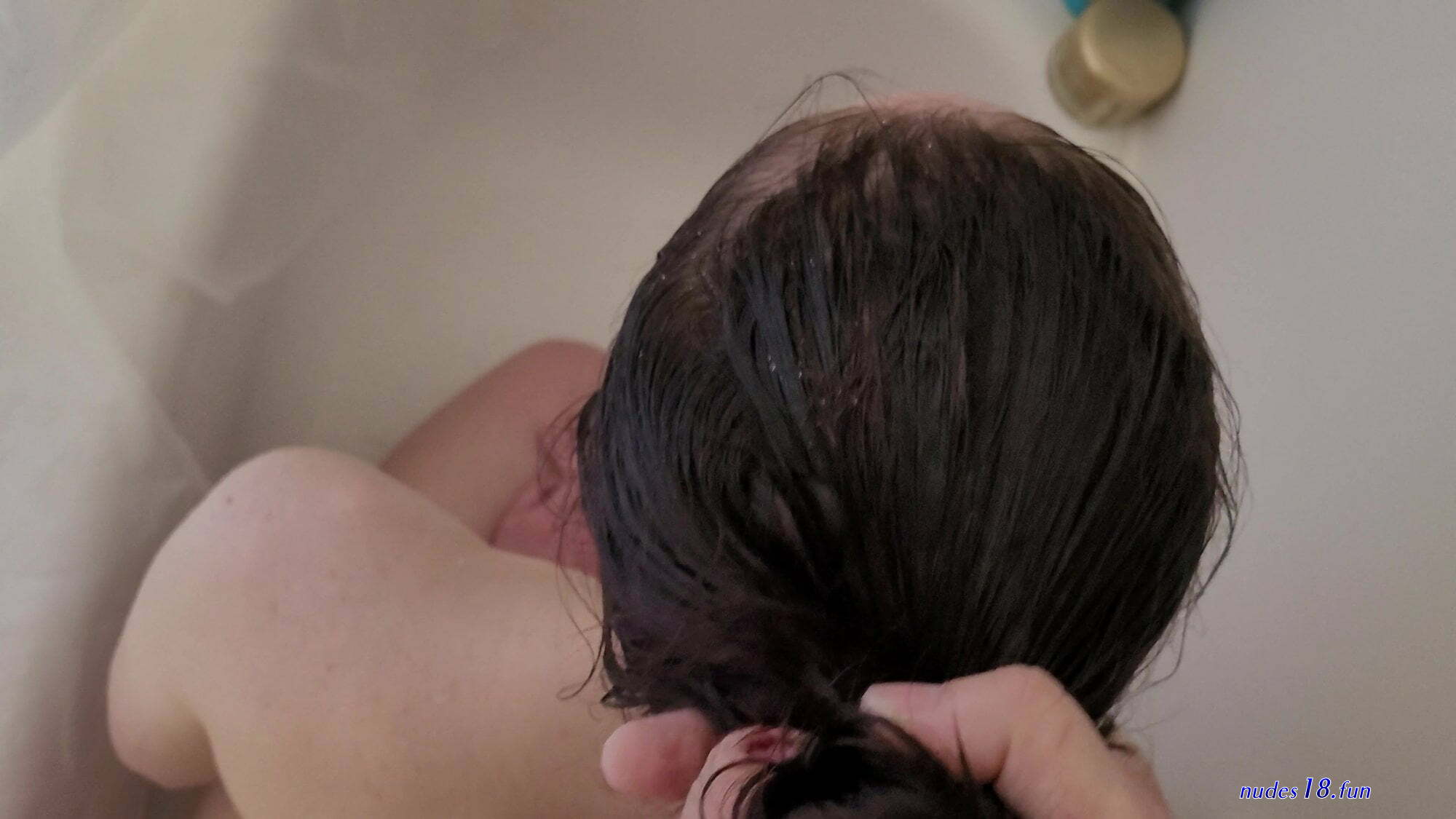 cum on hair bun