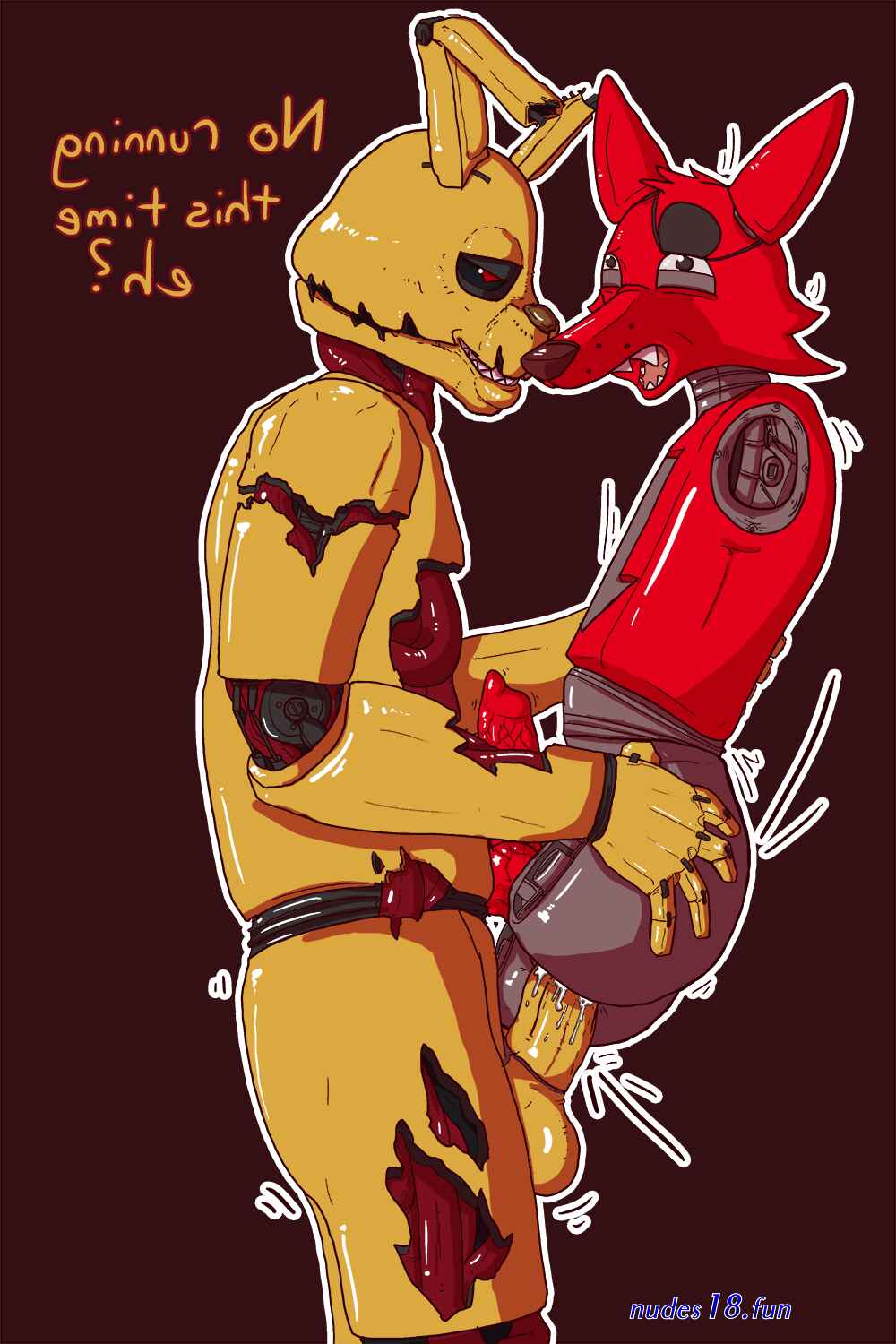fnaf foxy male buff naked