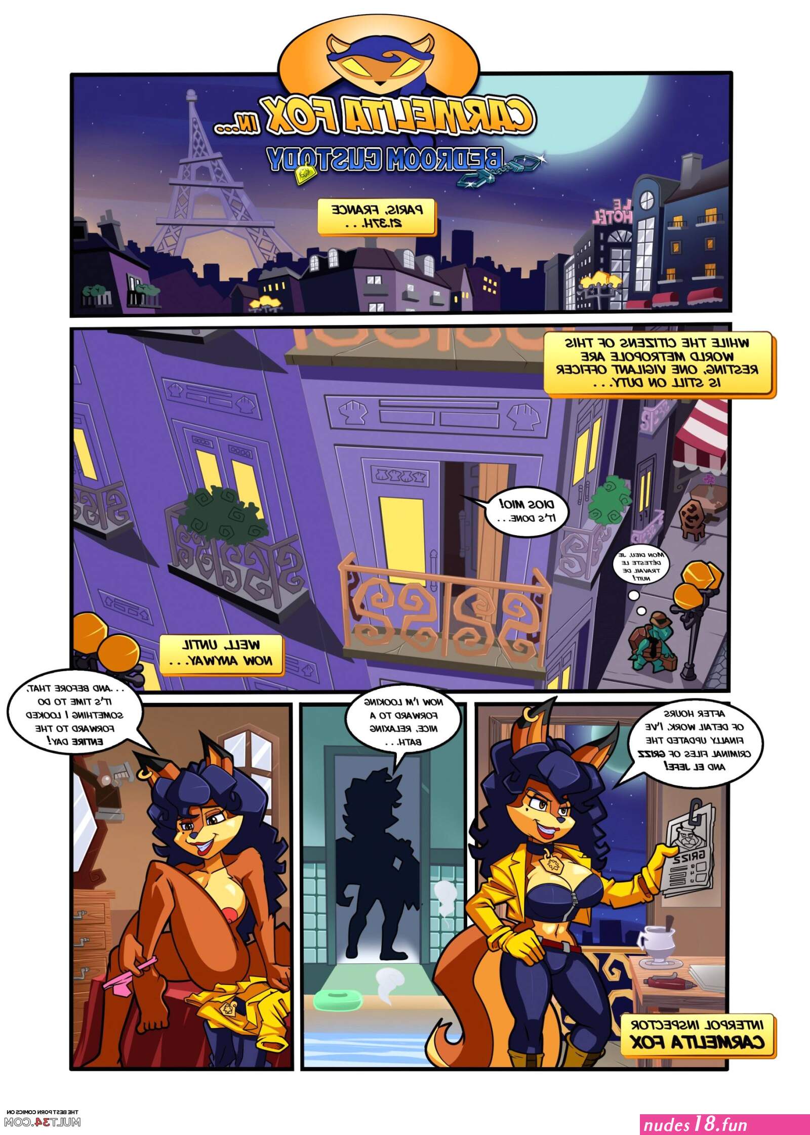 Carmelita Fox in Bedroom Custody porn comic