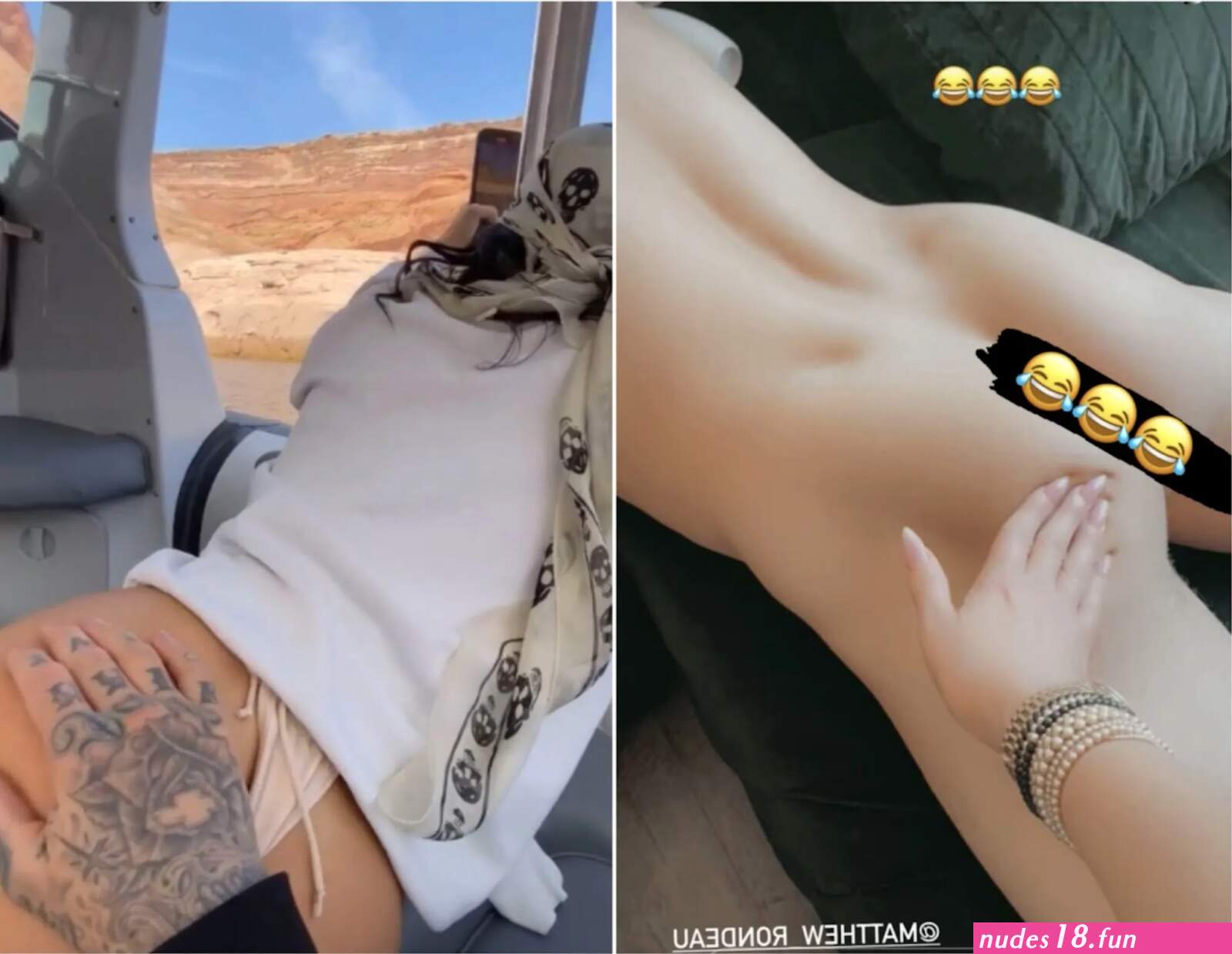 Travis Barkers ex Shanna Moakler shades rocker his girlfriend Kourtney Kardashian by mocking desert butt-grabbing pic