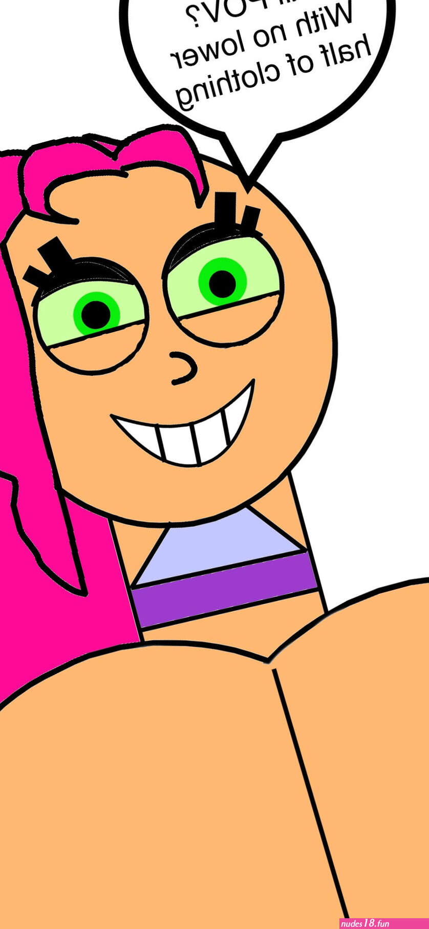 Starfire Bare Ass Facesitting POV by Delvet45 on DeviantArt