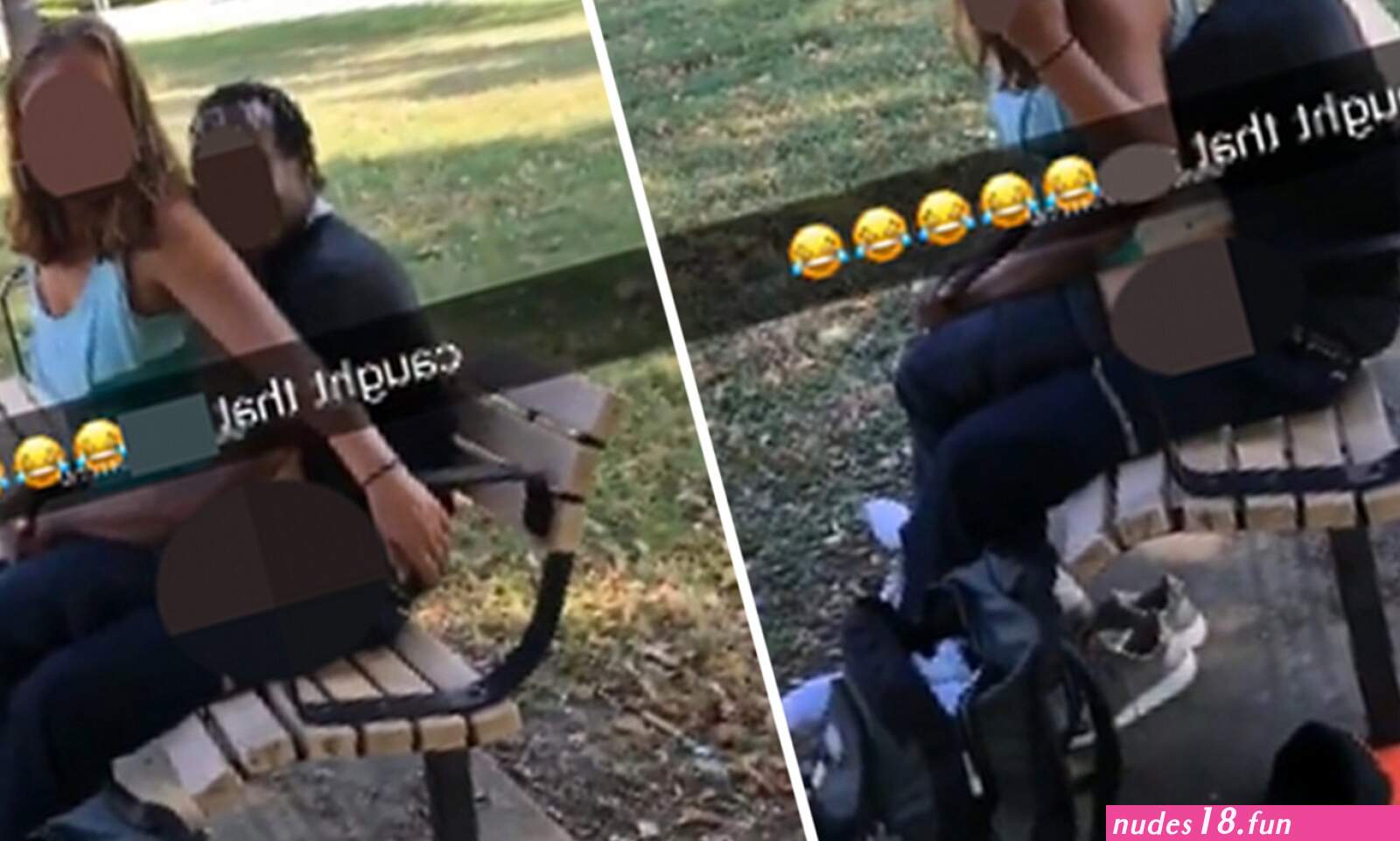 Couple has sex on an Illinois park bench