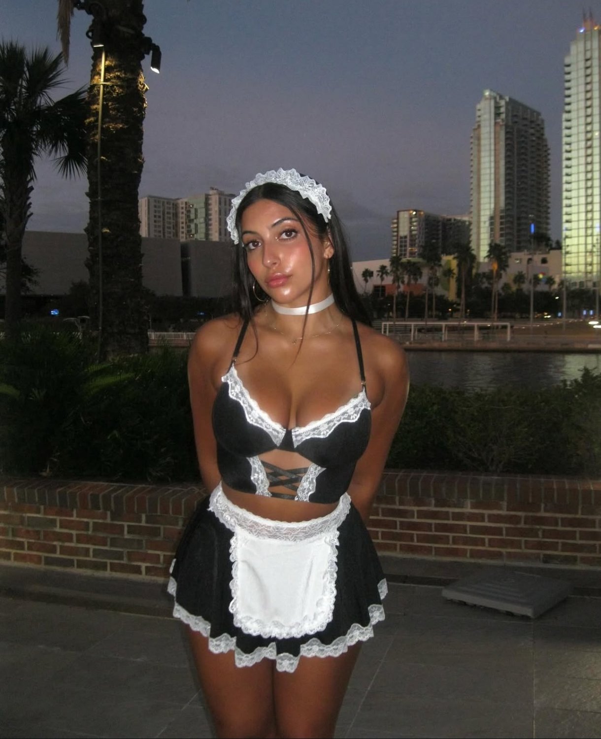 Sexy maid college student begging to be fucked