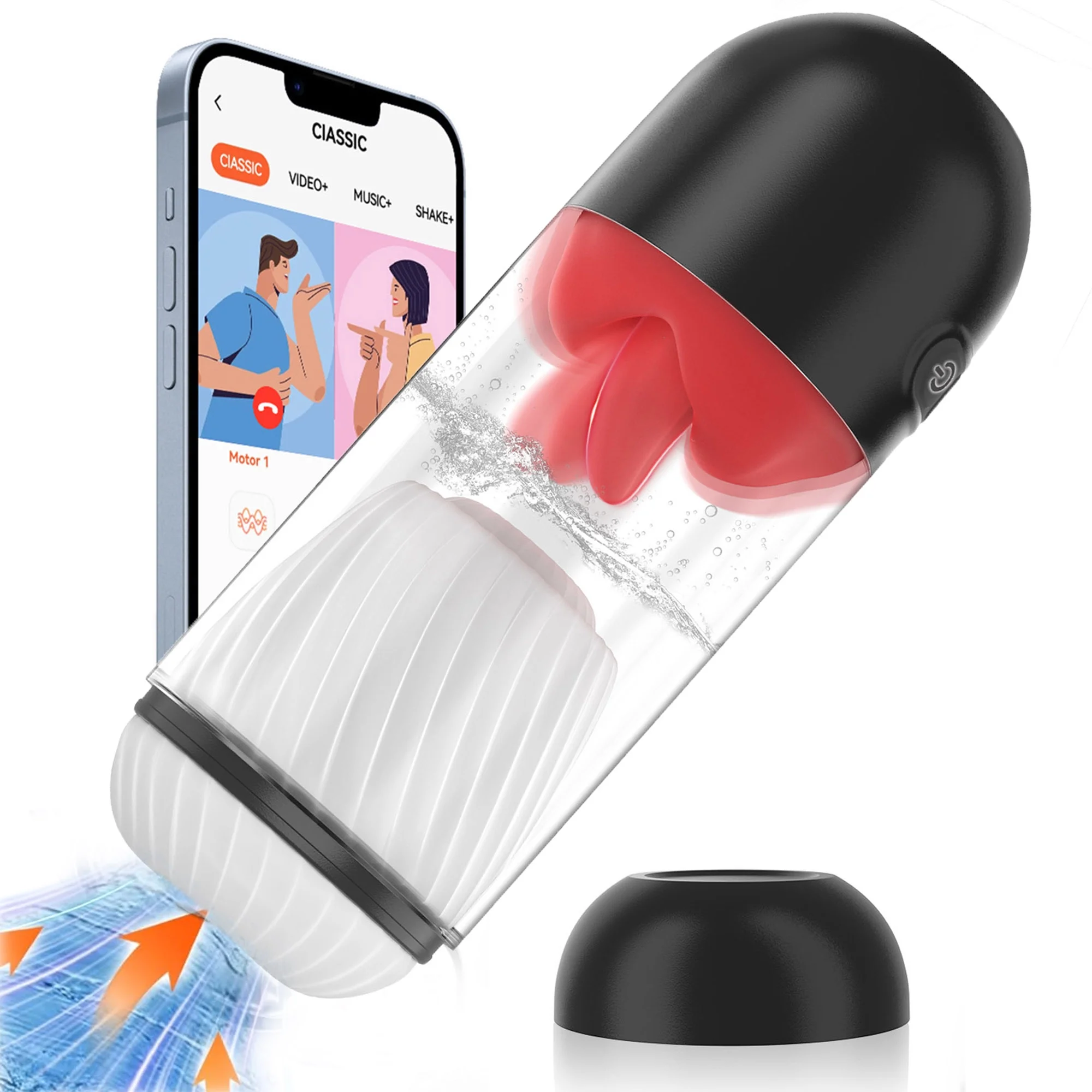 AYIYUN Automatic Male Masturbator Fully Waterproof Male Masturbators APP Remote Control Sex Toy with Vibration 360 Rotation Modes Stroker Adult Toys for men