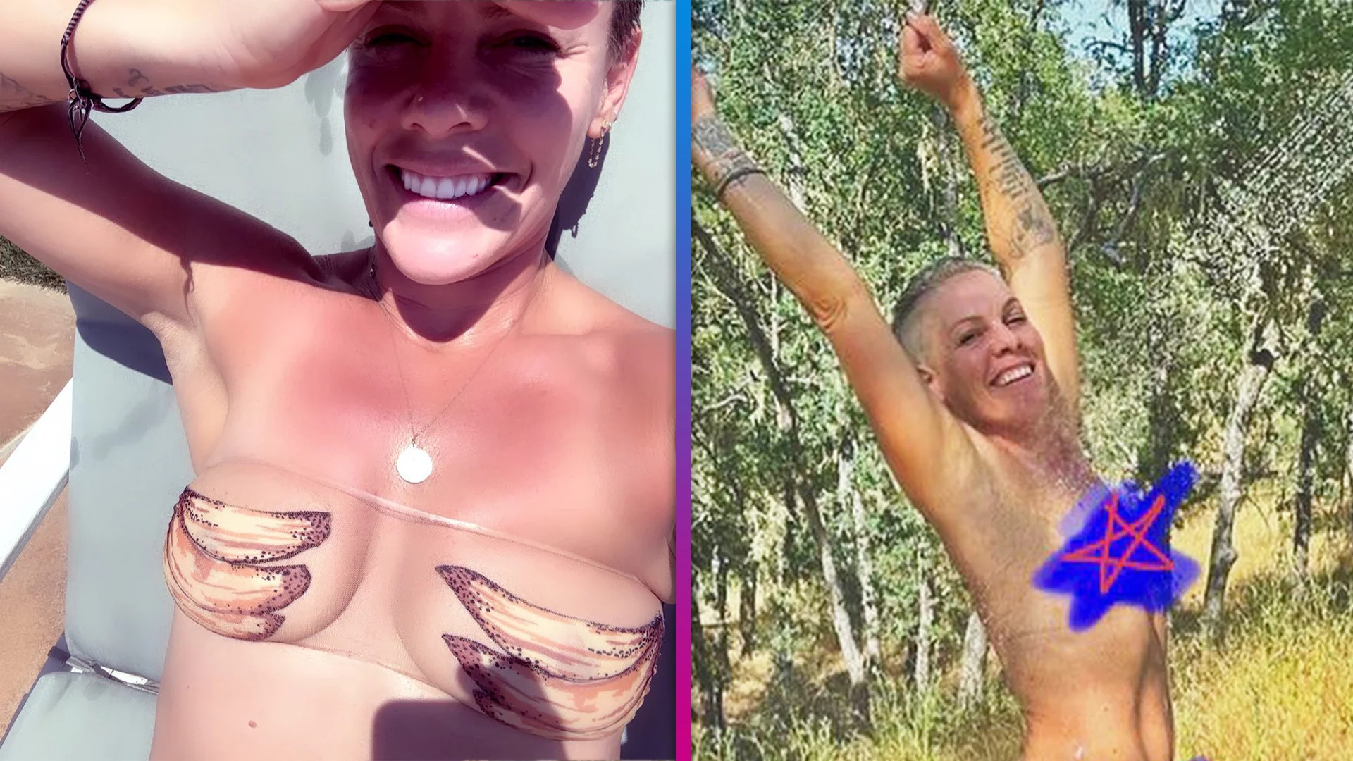Pink Shares Nude Snaps in Embarrassing Mom Instagram Post
