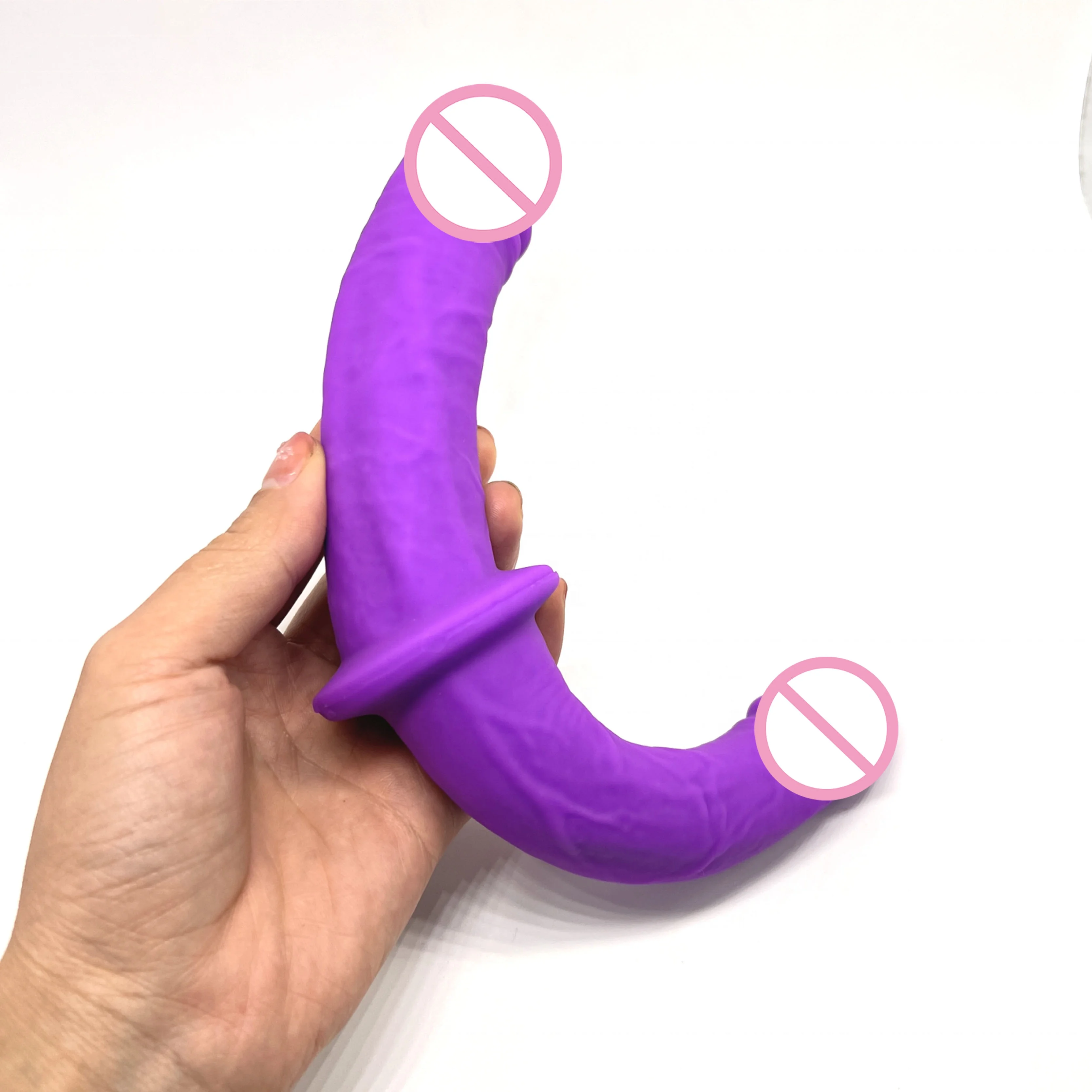 Lesbian Dual Head Purple Dildo