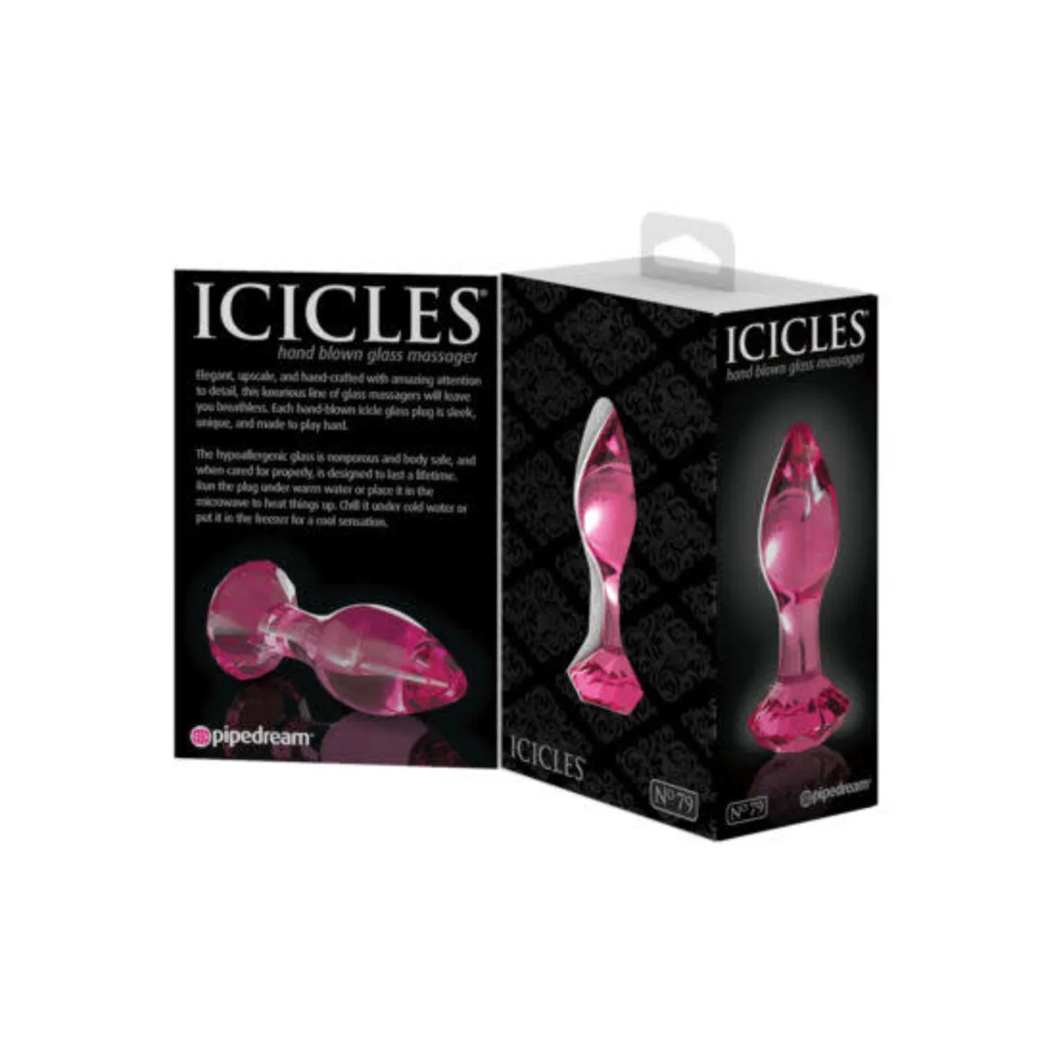 Icicles Plug Anal Vidrio Nro 79 1ud