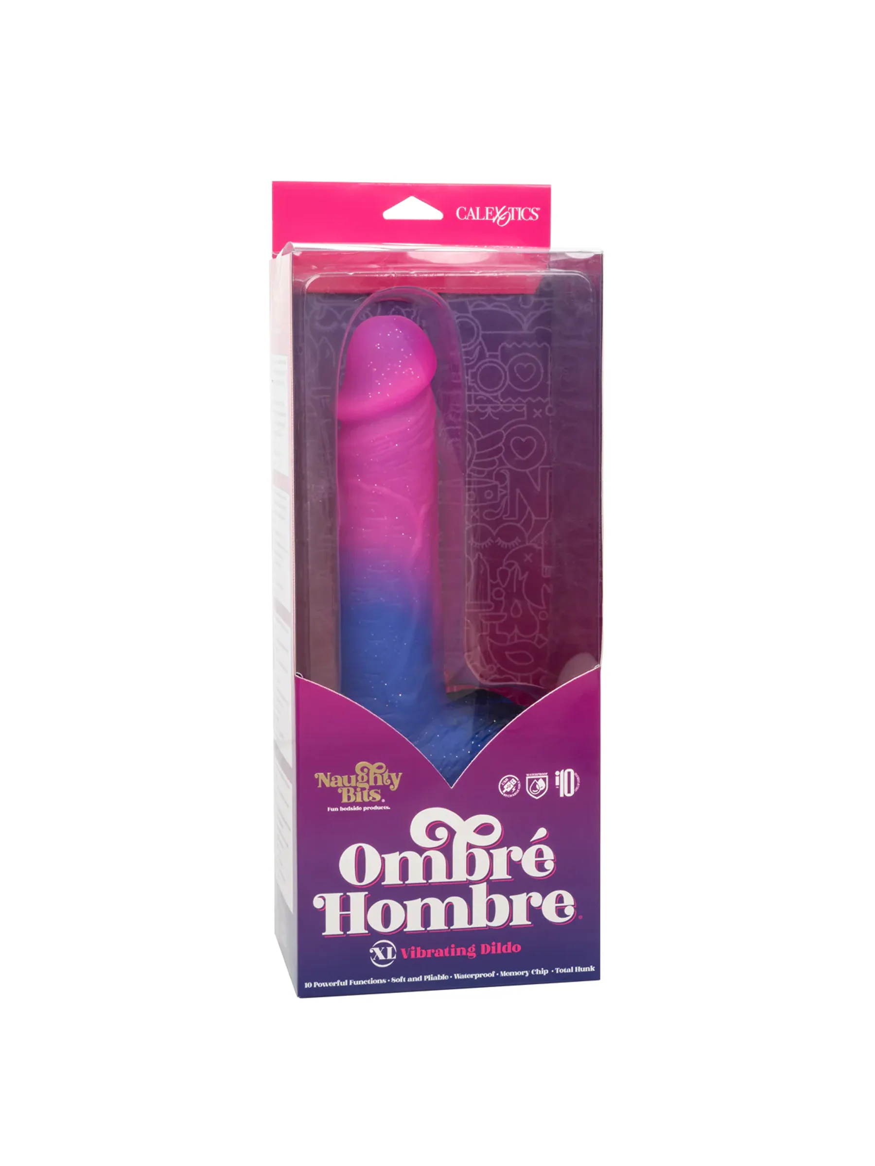 Ombre Cosmic Posable Vibrating Dildo
