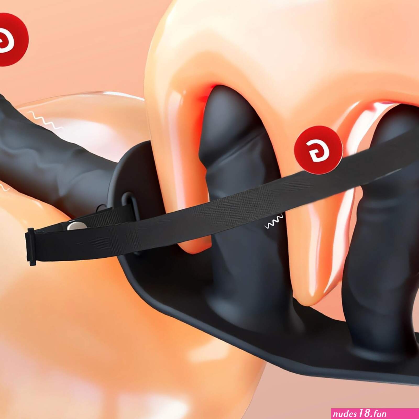 : FST Remote Control Strap On Harness Vibrating Dildo with 10 Vibration Modes and 3 Realistic Dildos for Anal Vaginal G-Spot Stimulation Adult Sex Toys for Women Lesbian Masturbation