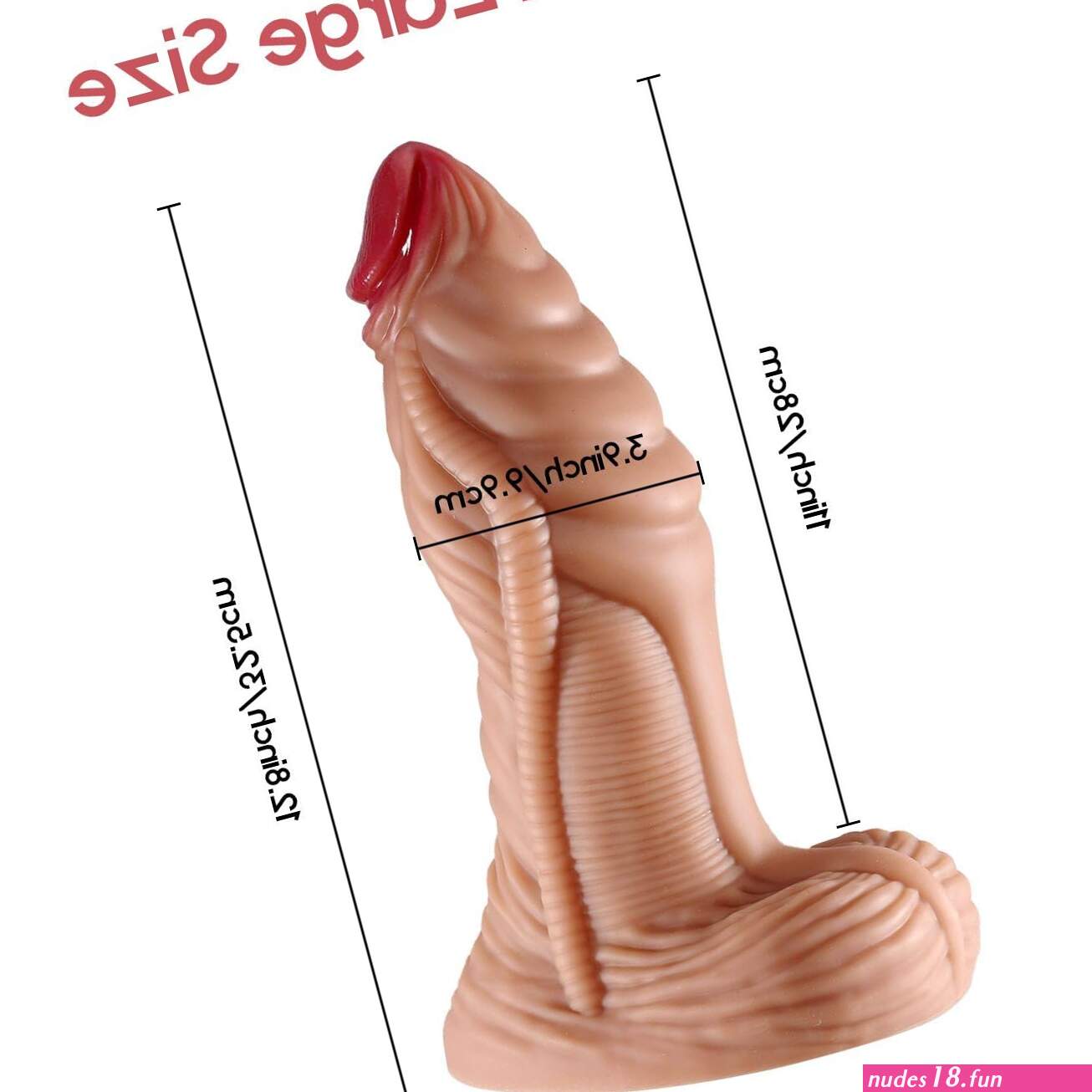 3.7 Inch Diameter Dildo Giant Silicone Dildo With Strong Suction Cup