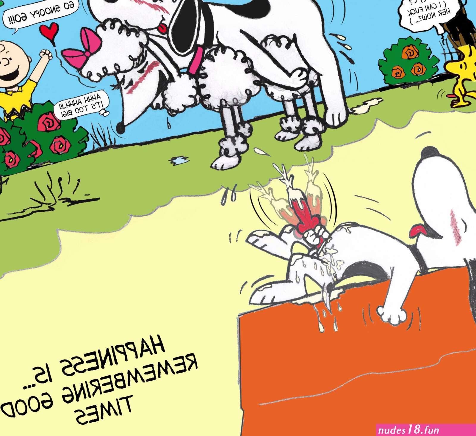 Post 746779: CharlieBrown LucyvanPelt Peanuts Poodle Snoopy Tolpain Woodstock